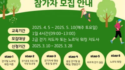 2025년 경기도 광주시 1급 걷기지도자 양성교육